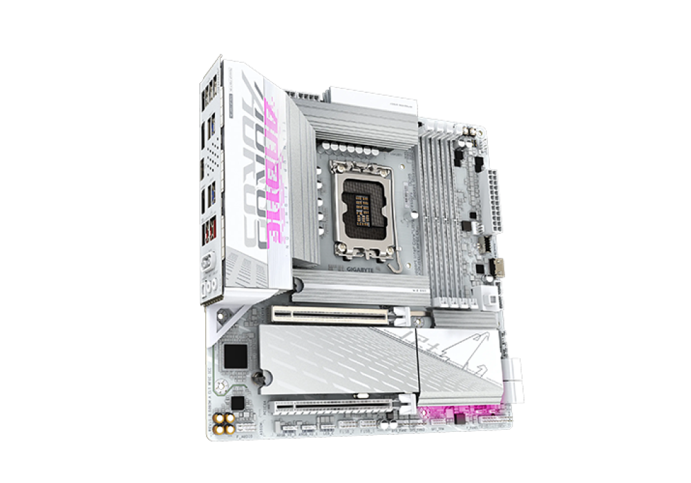 GIGABYTE B860M AORUS ELITE WIFI6E ICE LGA1851 Micro ATX Motherboard