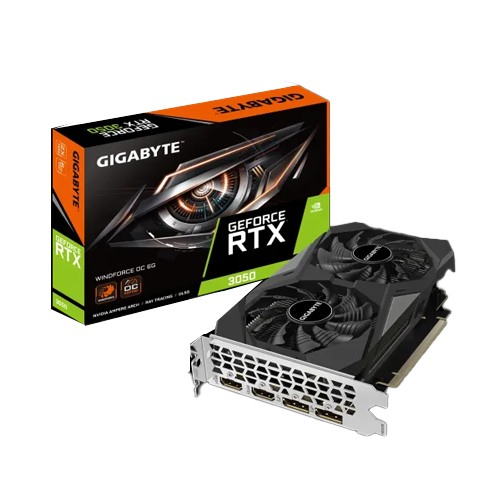GIGABYTE GeForce RTX 3050 WINDFORCE OC 6GB GDDR6 Graphics Card