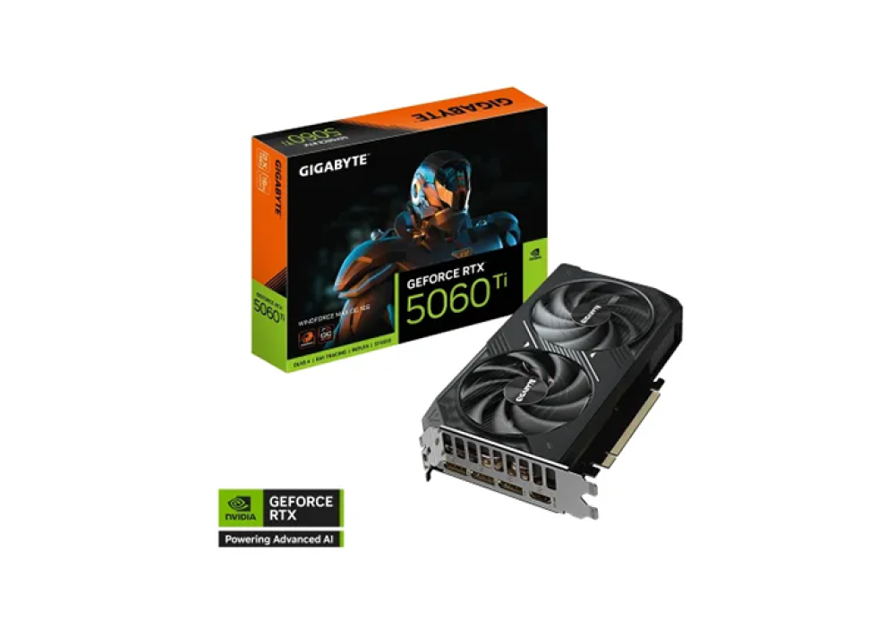 GIGABYTE GeForce RTX 5060 Ti WINDFORCE MAX OC 16GB GDDR7 Graphics Card