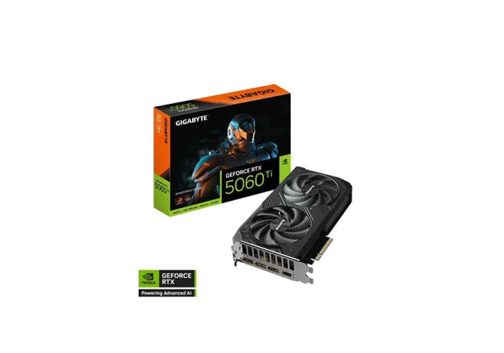 GIGABYTE GeForce RTX 5060 Ti WINDFORCE OC 16GB GDDR7 Graphics Card