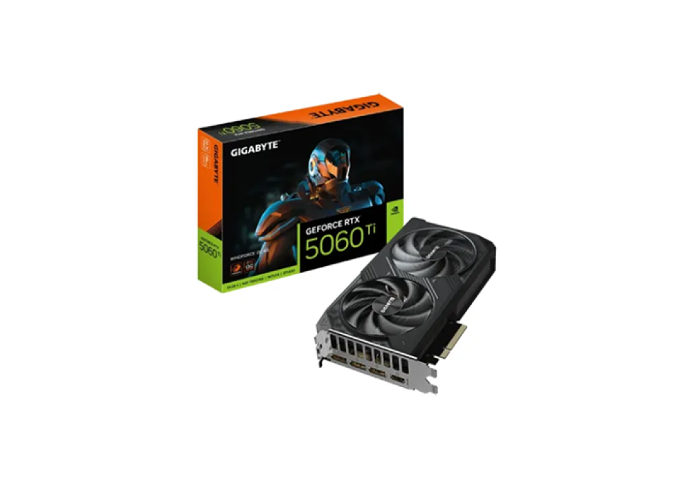 GIGABYTE GeForce RTX 5060 Ti WINDFORCE OC 8G GDDR7 Graphics Card