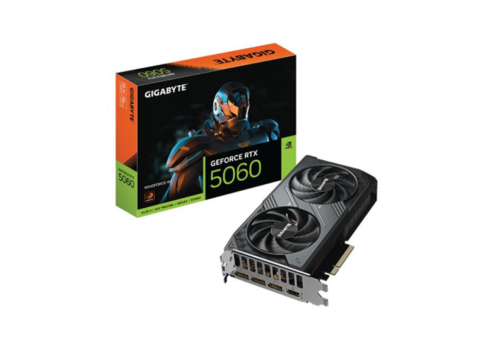 GIGABYTE GeForce RTX 5060 WINDFORCE OC 8G GDDR7 Graphics Card