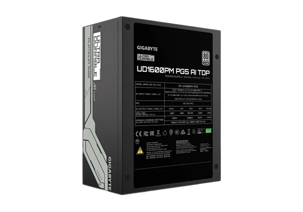 Gigabyte GP-UD1600PM PG5 1600W 80 PLUS Platinum Full Modular ATX Power Supply
