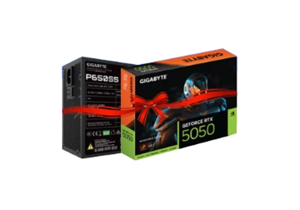 Gigabyte RTX 5050 Graphics Card And P650SS PSU Combo