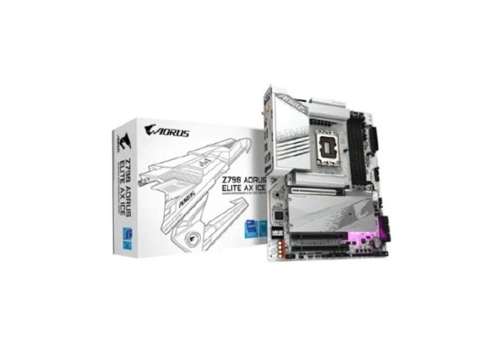 Gigabyte Z790 AORUS ELITE AX ICE 14th,13th And 12th Gen DDR5 Motherboard