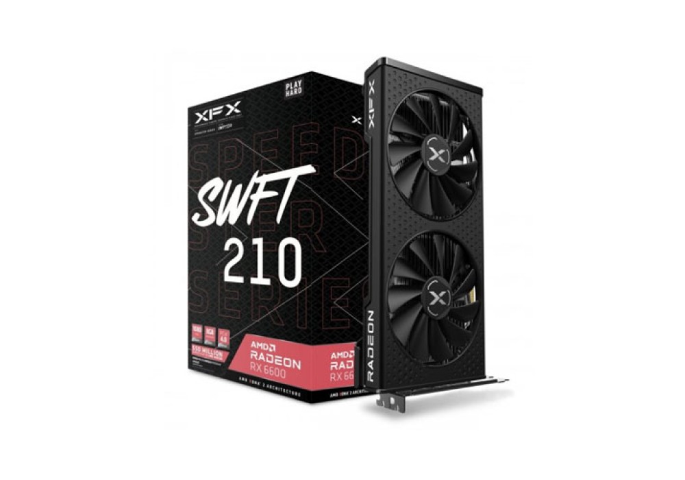 XFX Speedster SWFT 210 Radeon RX 6600 Core 8GB GDDR6 Gaming Graphics Card