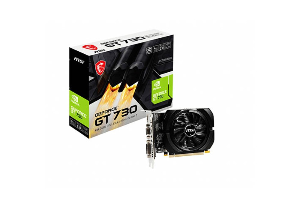 MSI GeForce GT 730 4GB GDDR3 Graphics Card