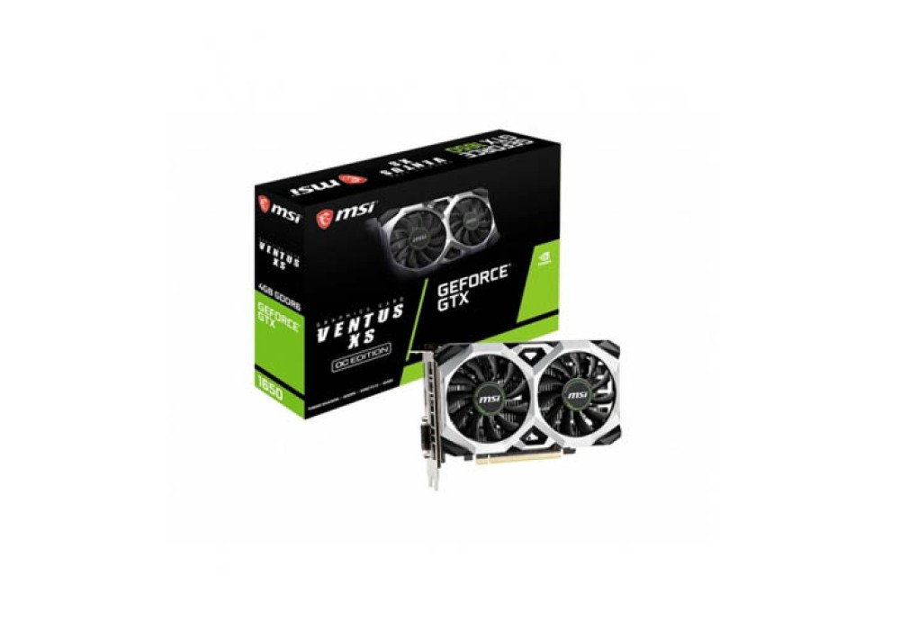 MSI GeForce GTX 1650 D6 Ventus XS OCV1 4GB GDDR6 Graphics Card