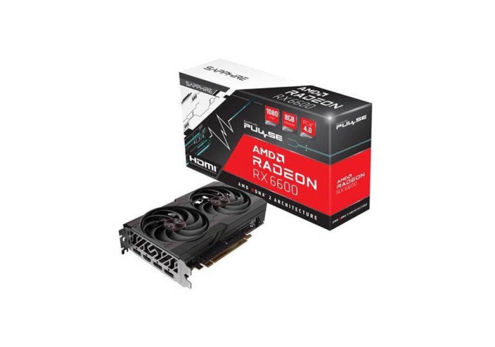 Sapphire Pulse AMD Radeon RX 6600 Gaming 8GB GDDR6 Graphics Card