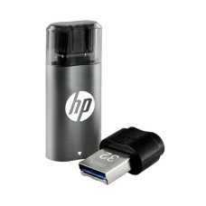 HP x5600B 32GB OTG Type B 3.2 USB Pen Drive (Grey & Black)