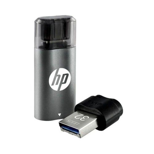 HP x5600B 32GB OTG Type B 3.2 USB Pen Drive (Grey & Black)