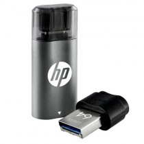 HP x5600B 64GB OTG (Type B) usb3.2 Pen Drive, Grey & Black