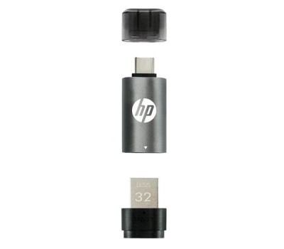 HP x5600c 32GB USB 3.2 Type C OTG Flash Drive (Grey & Black)