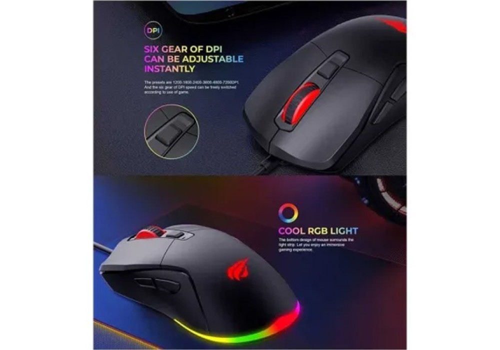 Havit MS960 RGB Wired Gaming Mouse