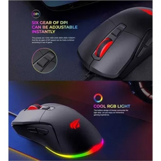 Havit MS960 RGB Wired Gaming Mouse