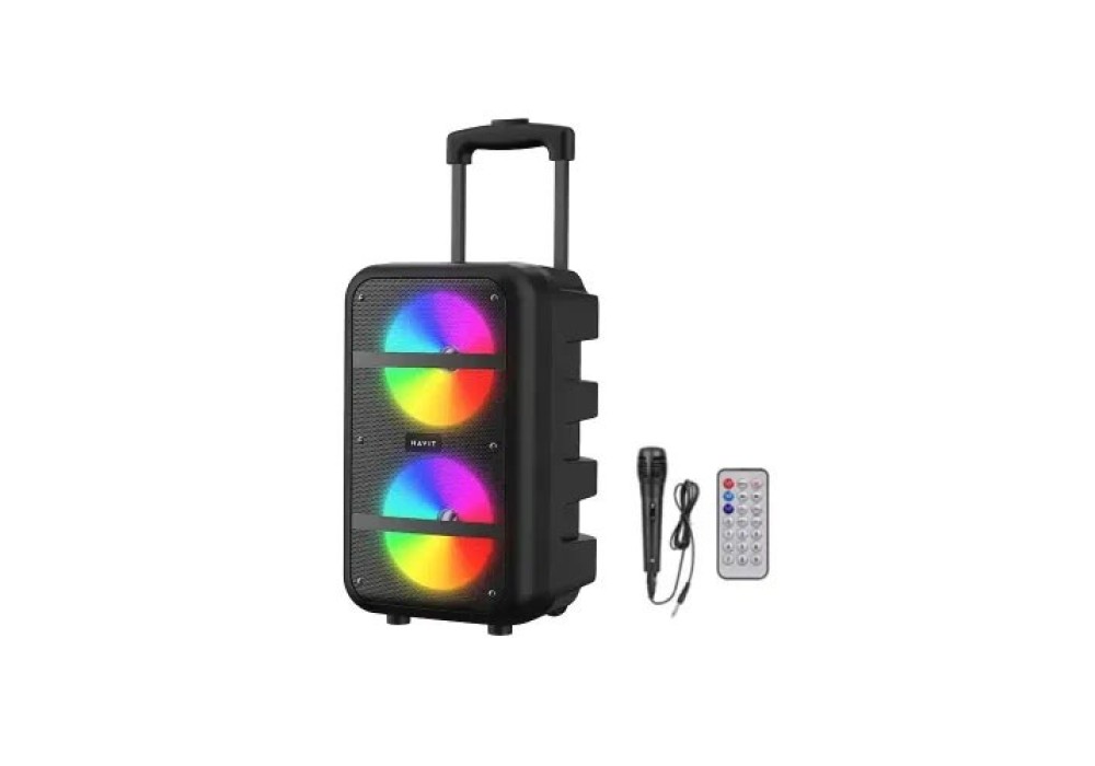 Havit SQ116BT Bluetooth Portable Trolley Speaker with Microphone