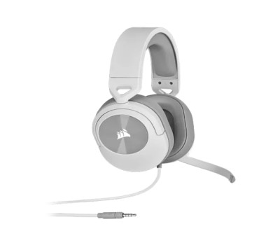Corsair HS55 Stereo 3.5mm Wired Gaming Headphone White