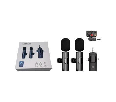 Hoco K15 Cheaper 3 in 1 Lavalier Live Microphone for Multi Device Wireless Microphone