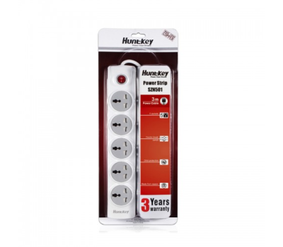 Huntkey SZN501 5 Port 3 Pin Power Strip with Surge protection