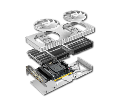 INNO3D GeForce RTX 5070 TWIN X2 OC WHITE 12GB GDDR7 Graphics Card