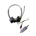 Inbertec C10DJU Duo USB & 3.5mm Jack Noise Cancelling Black Headphone