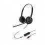 Inbertec C10DJU Duo USB & 3.5mm Jack Noise Cancelling Black Headphone