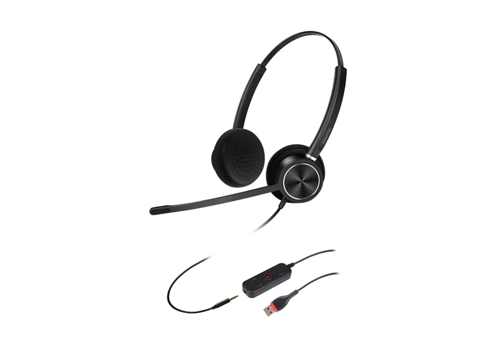Inbertec Duo C10DJM ENC Noise-Cancelling USB & 3.5 mm Headset