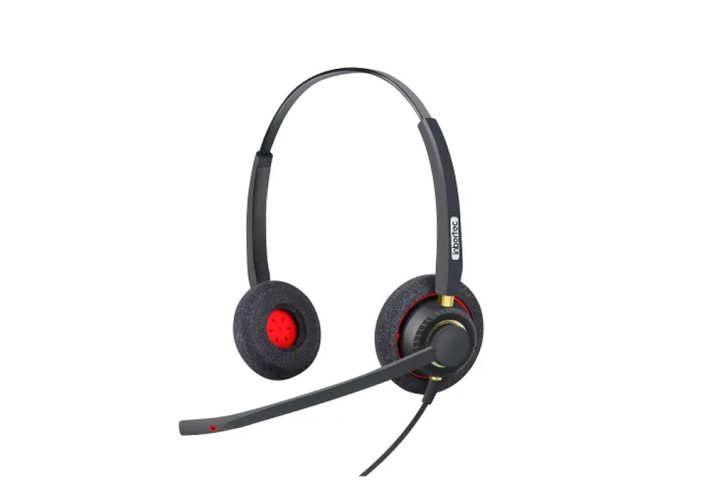 Inbertec UB805DM AI Noise Cancelling Professional USB Wired Headphone