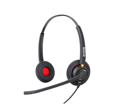 Inbertec UB805DM AI Noise Cancelling Professional USB Wired Headphone