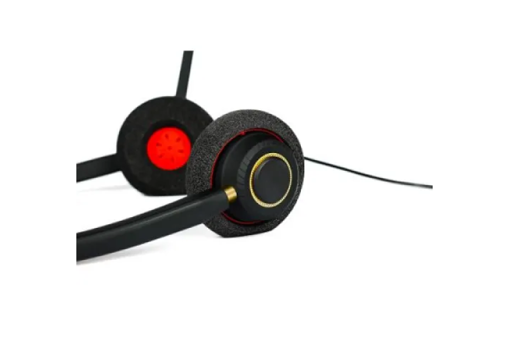 Inbertec UB805DM AI Noise Cancelling Professional USB Wired Headphone