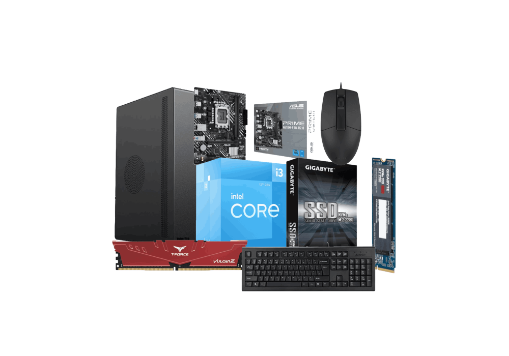 Budget Intel Core i3-12100 12th Gen Alder Lake Processor PC