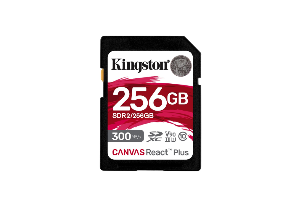 Kingston Canvas React Plus 256GB SD Memory Card