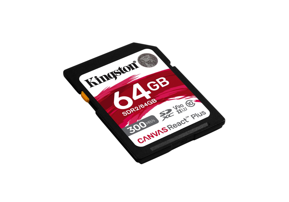 Kingston Canvas React Plus 64GB SD Memory Card