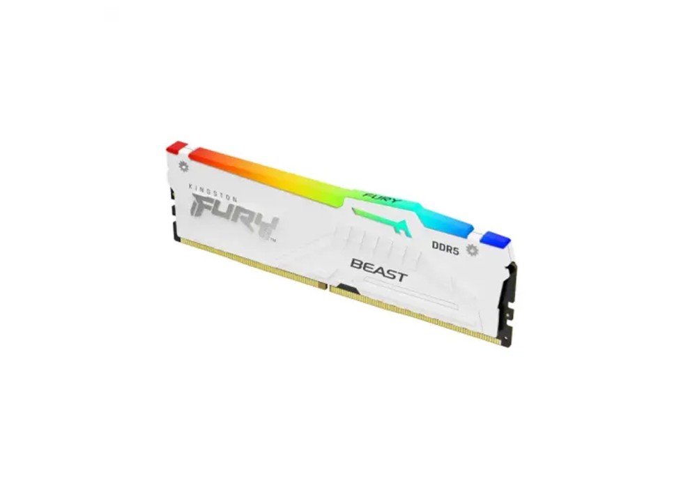 Kingston FURY Beast RGB 16GB 6000Mhz DDR5 Desktop RAM White