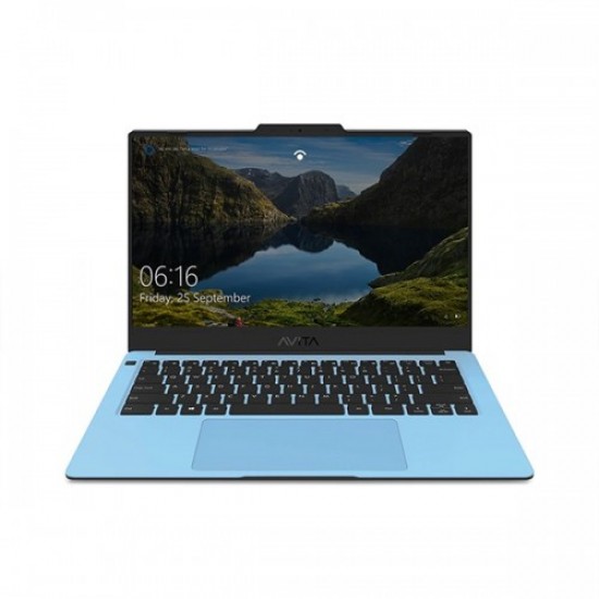 Avita Liber V14 Core i5 11th Gen 14 inch FHD Laptop Snowflakes on Azure Blue
