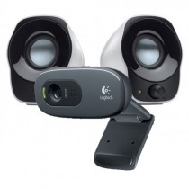 Logitech C270 HD Webcam And Logitech Z120 Stereo Speaker Combo