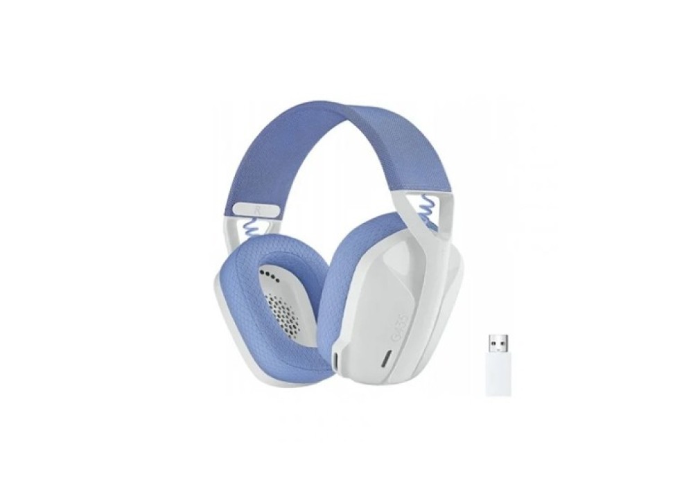 Logitech G435 Bluetooth Off White and Lilac Gaming Headphone
