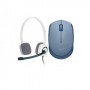 Logitech H150 STEREO Headset (Two port) And Logitech M171 Wireless Nano-receiver Mouse Combo