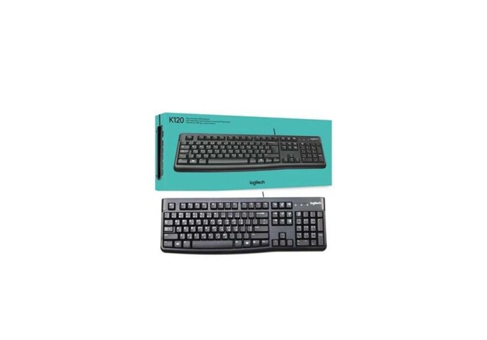 Logitech K120 ENU AP USB CABLE KEYBOARD with Bangla & English