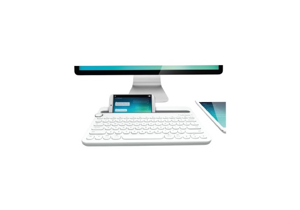 Logitech K480 Bluetooth Multi-Device White Keyboard