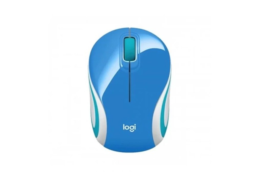 Logitech M187 Ultra Portable Blue Wireless Mouse
