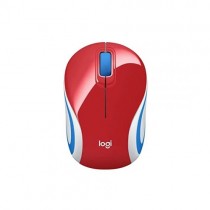 Logitech M187 Ultra Portable Red Wireless Mouse
