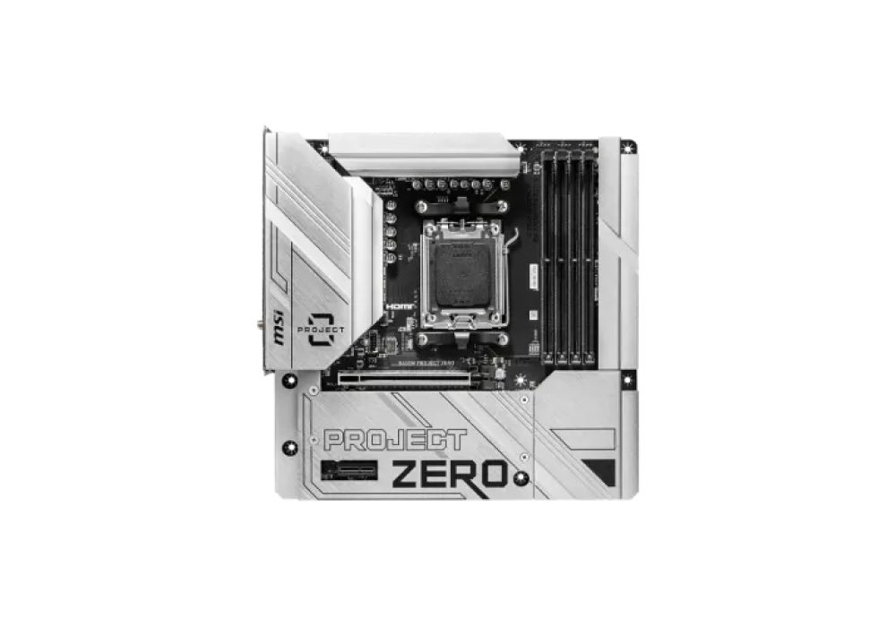 MSI B650M PROJECT ZERO AM5 m-ATX Motherboard