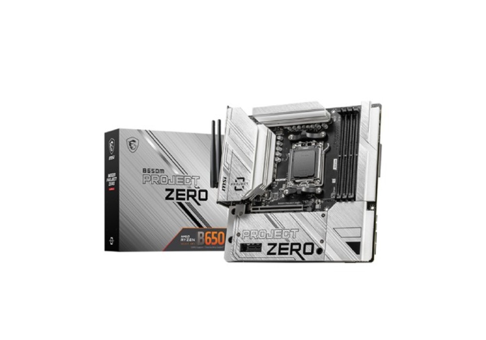 MSI B650M PROJECT ZERO AM5 m-ATX Motherboard