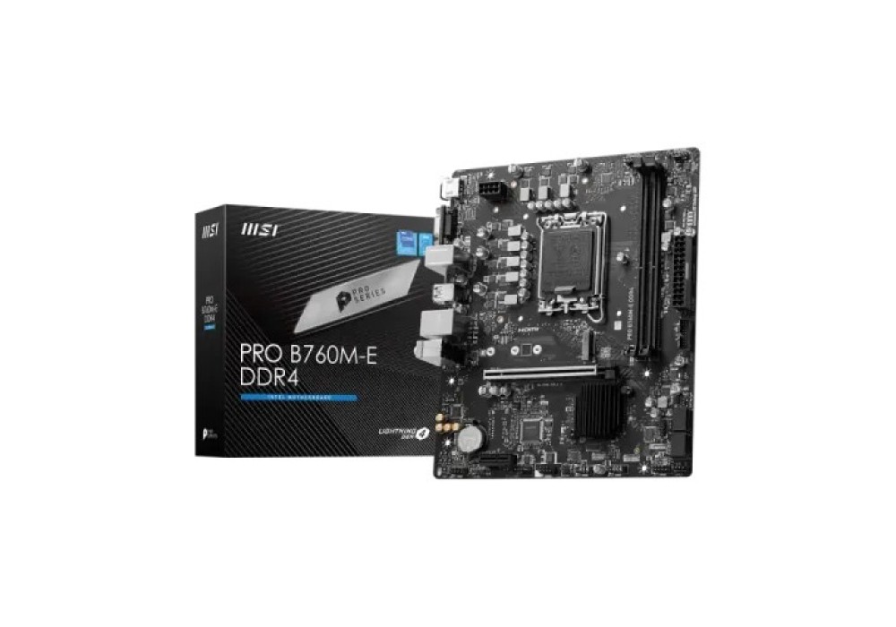 MSI PRO B760M-E DDR4 mATX Motherboard