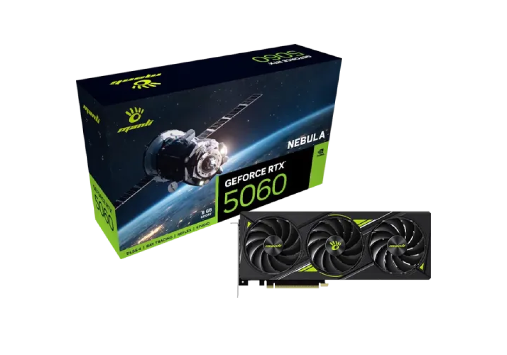 Manli Nebula GeForce RTX 5060 OC 8GB GDDR7 Graphics Card