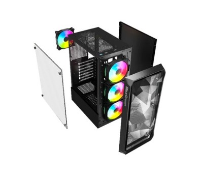 MaxGreen 825-V2 Mid-Tower ARGB ATX Gaming Case