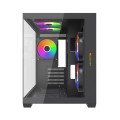 MaxGreen E275-S02 ARGB M-ATX Mid-Tower Gaming Casing With 5x ARGB Fan