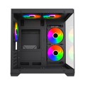 MaxGreen E275-S02 ARGB M-ATX Mid-Tower Gaming Casing With 5x ARGB Fan