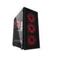 MaxGreen JX188-11-M ARGB Mid Tower Black ATX Gaming Casing